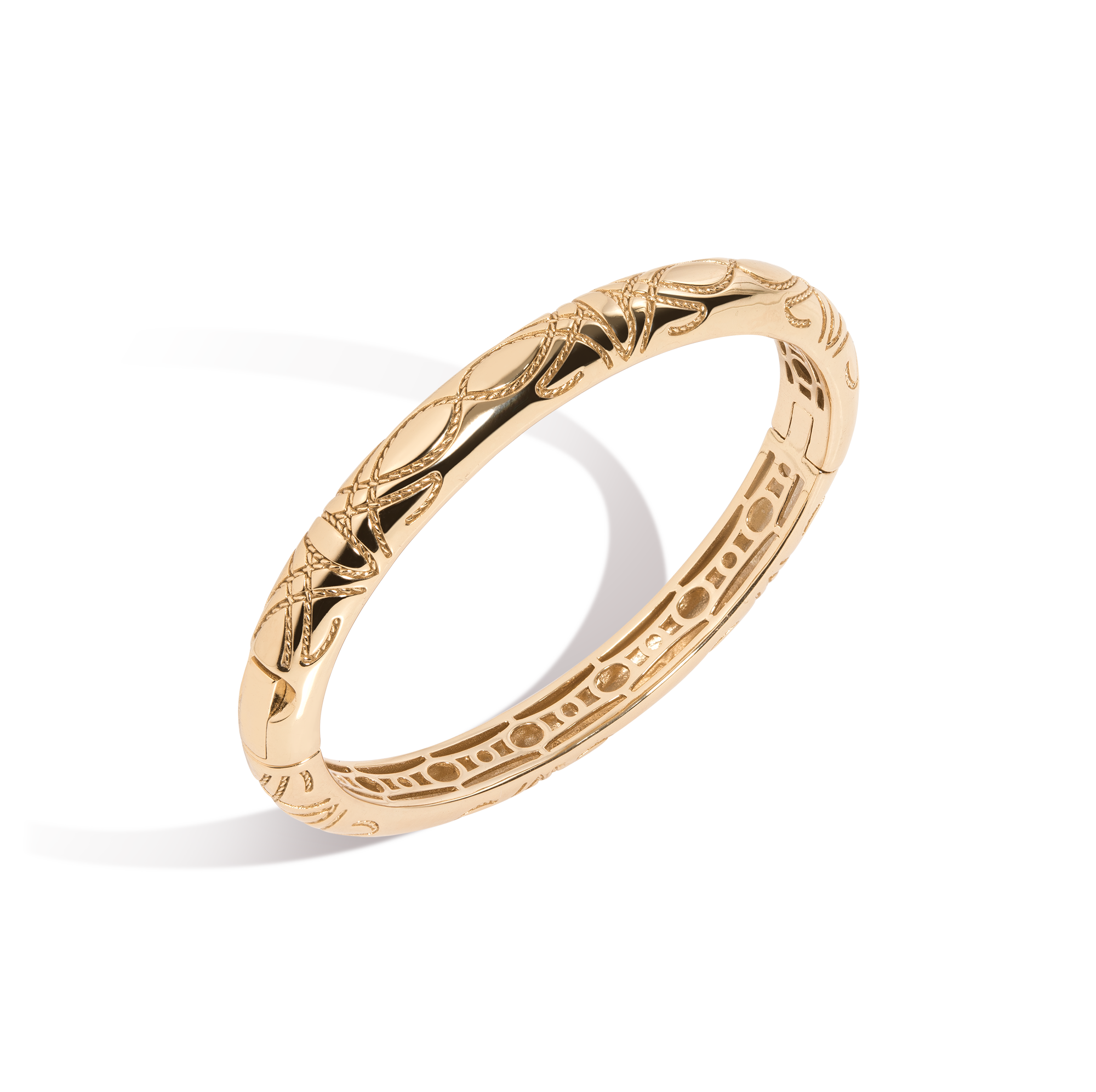 Aurate x Frye: Western Stitch Hinged Bracelet