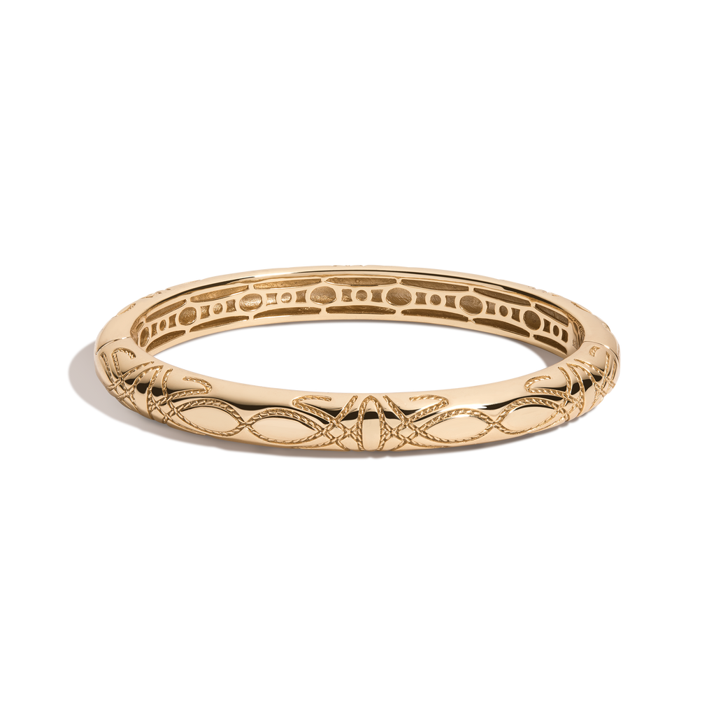 Aurate x Frye: Western Stitch Hinged Bracelet
