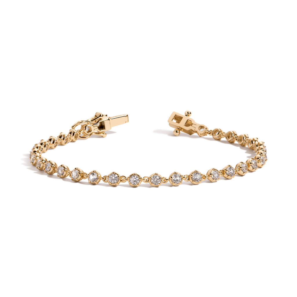 Lab Grown Diamond Georgian Tennis Bracelet