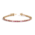 Pink Ombré Mosaic Tennis Bracelet