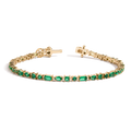 Green Ombré Mosaic Tennis Bracelet