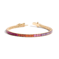 Pink Ombré Baguette Tennis Bracelet