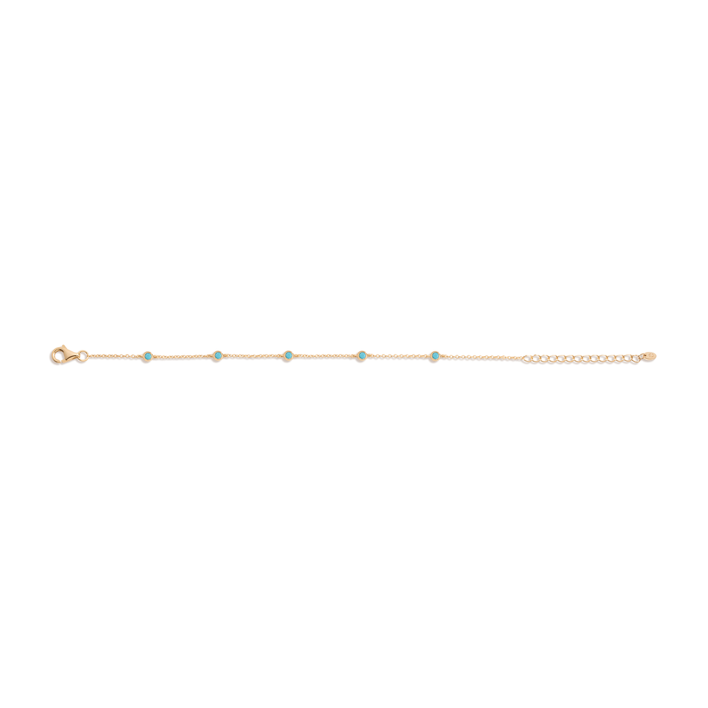Aurate x Frye: Turquoise Station Bracelet