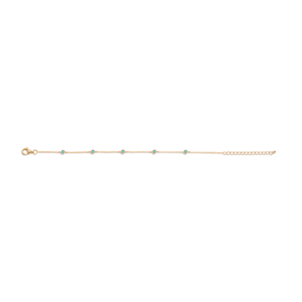 Aurate x Frye: Turquoise Station Bracelet