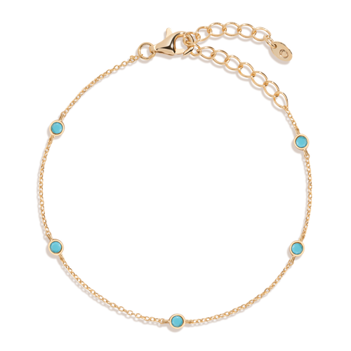 Aurate x Frye: Turquoise Station Bracelet