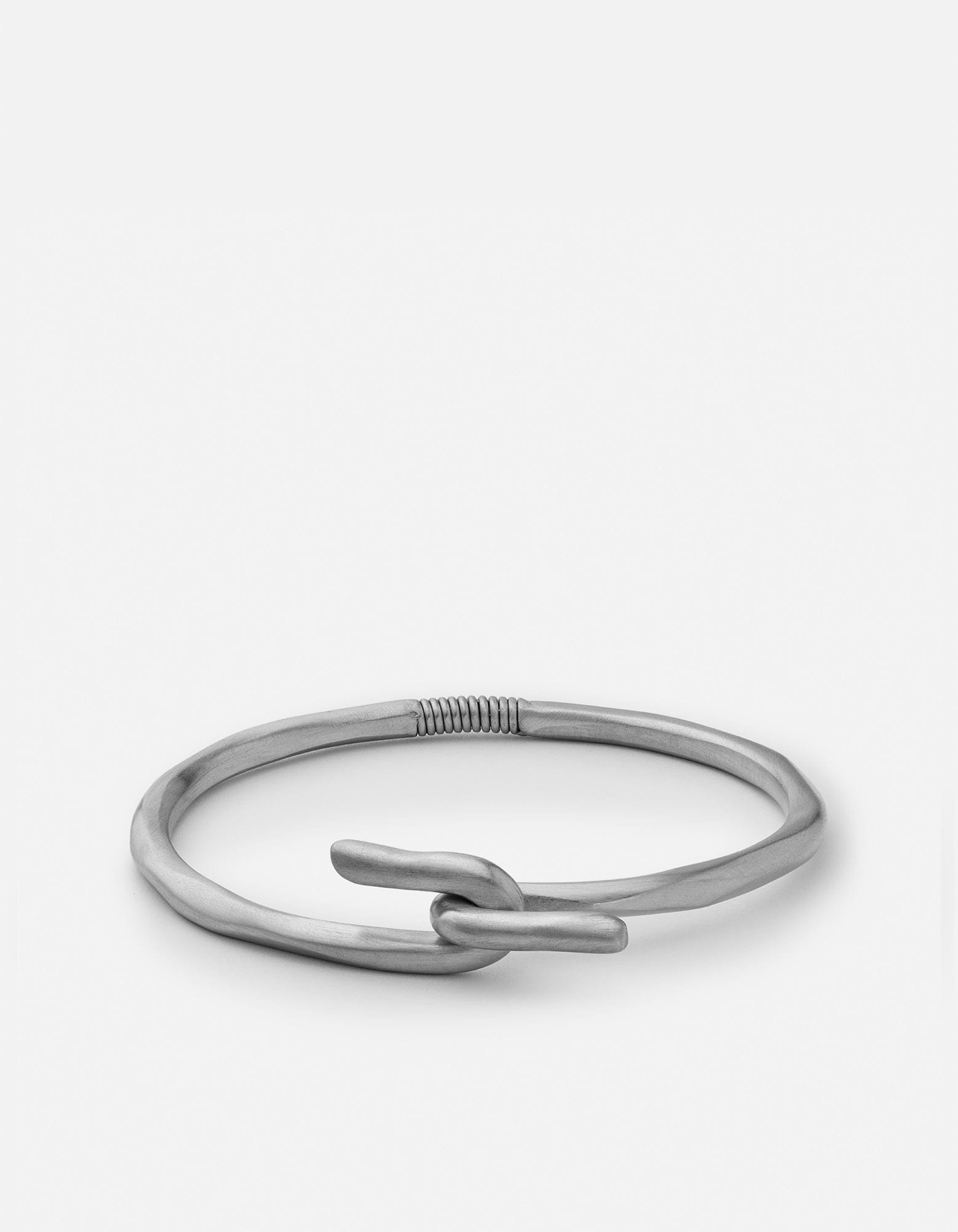 Miansai Cuffs Spring Cuff, Stainless Steel Matte Silver / M