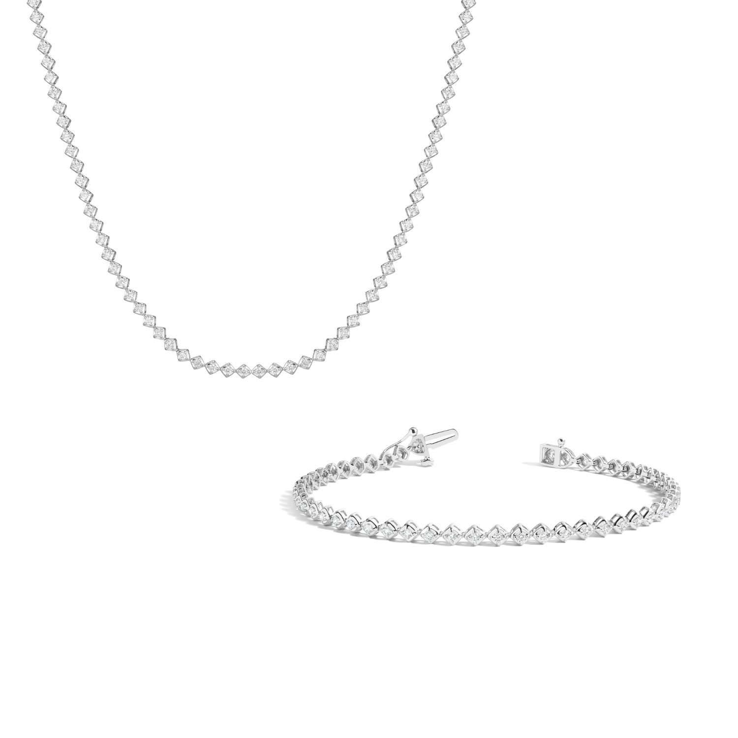 Petite Lab Grown Diamond Tennis Set