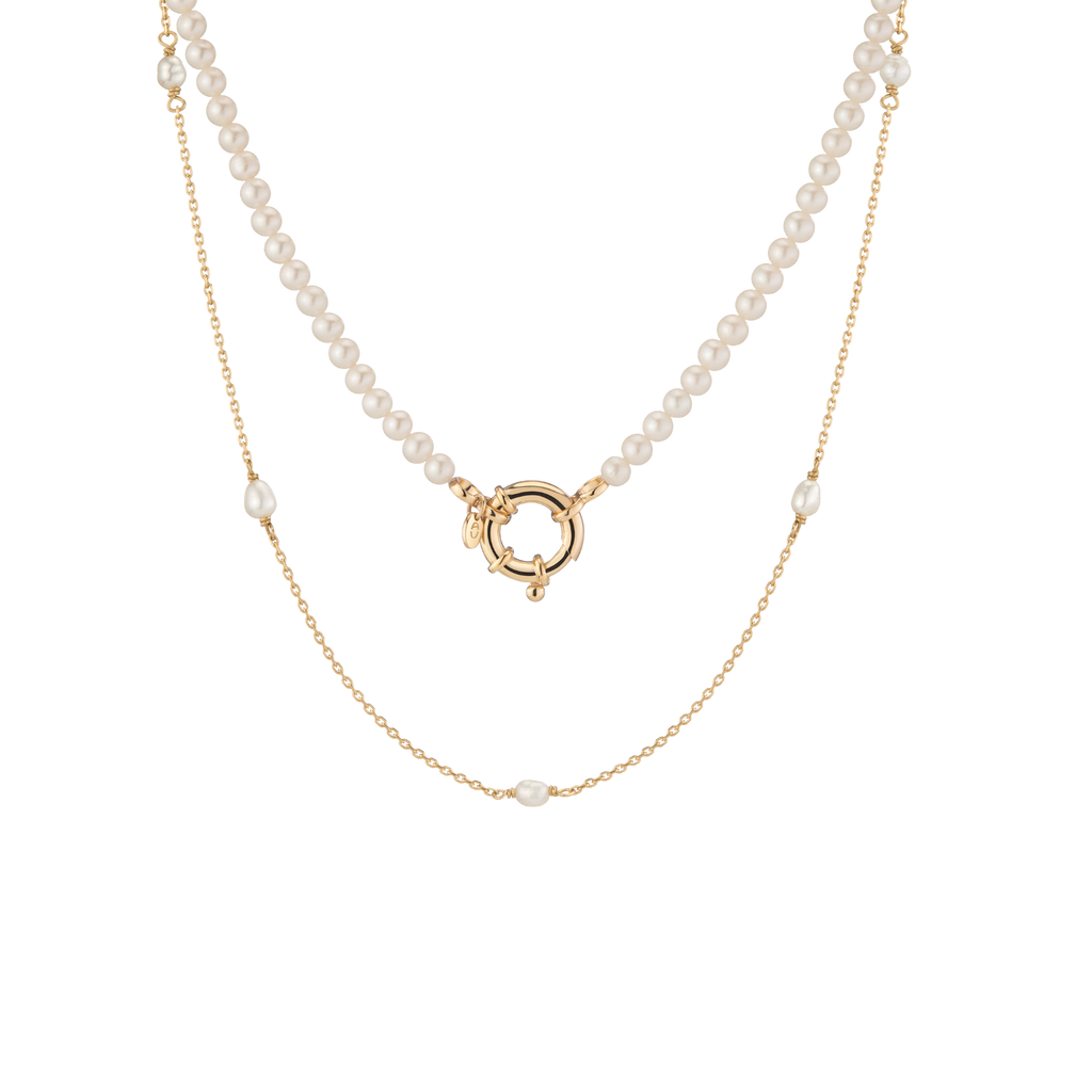 Pearl Necklace Stack