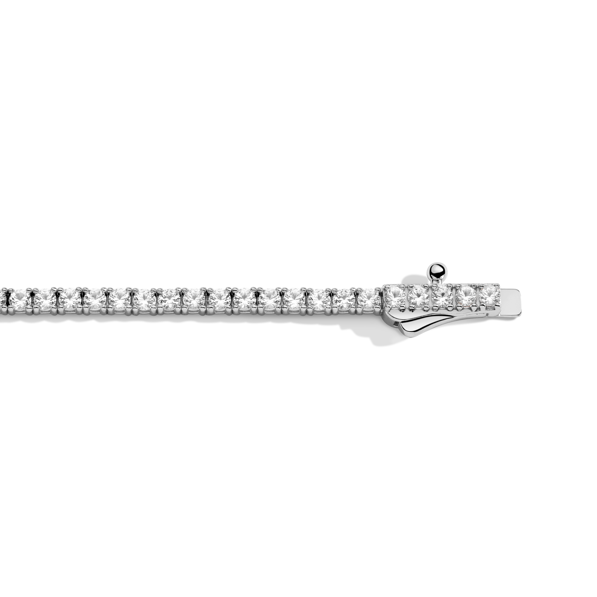 Personalized Lab Grown White Sapphire Tennis Bracelet