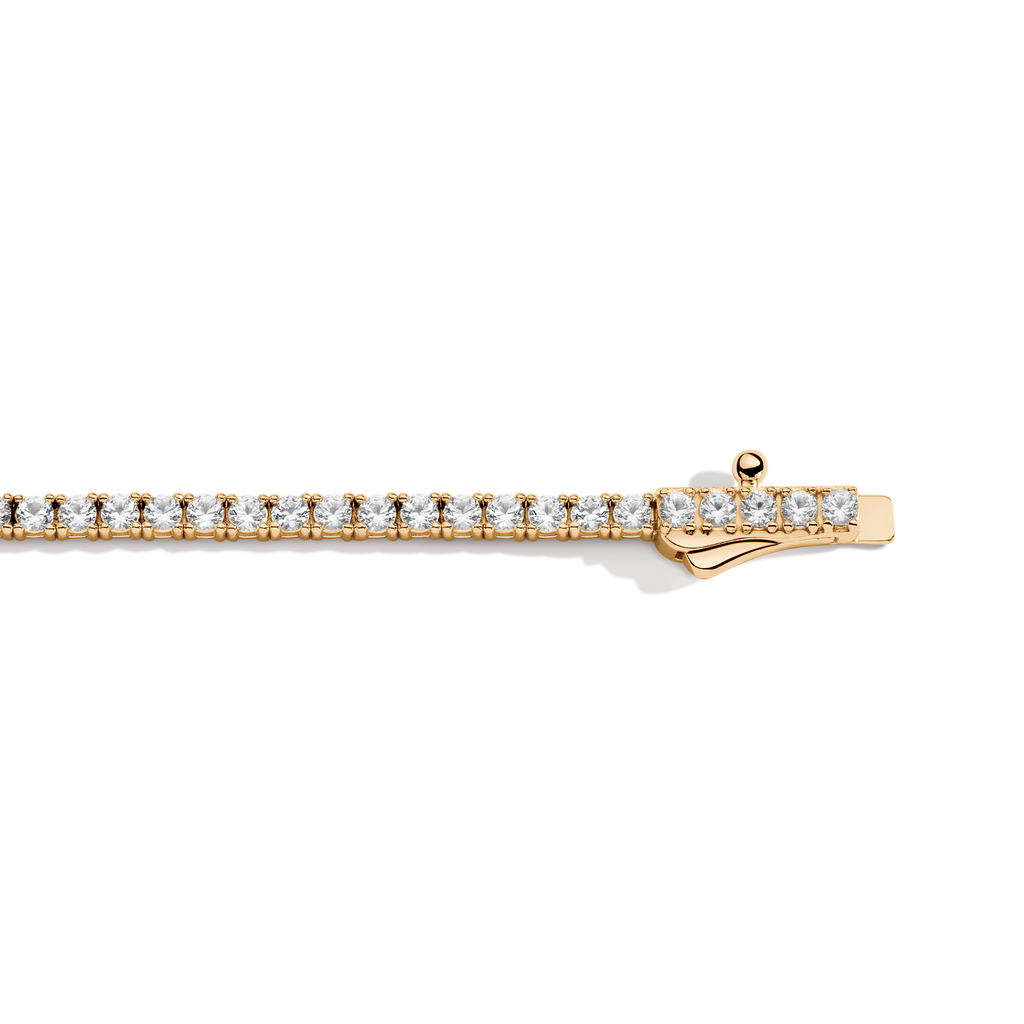 Personalized Lab Grown White Sapphire Tennis Bracelet