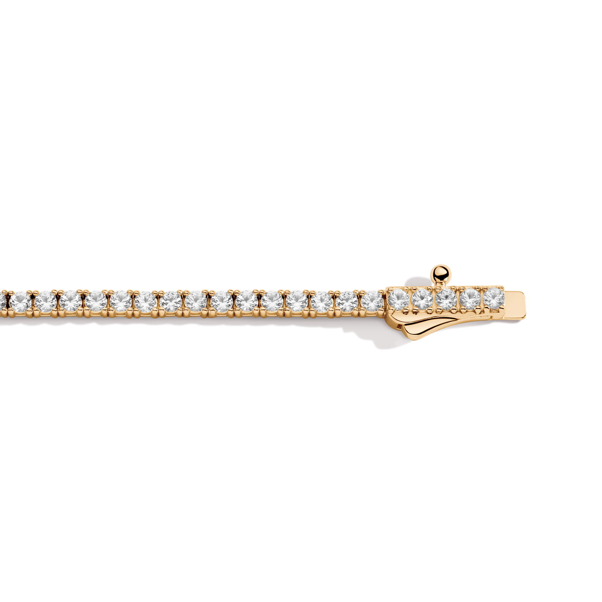 Personalized Lab Grown White Sapphire Tennis Bracelet