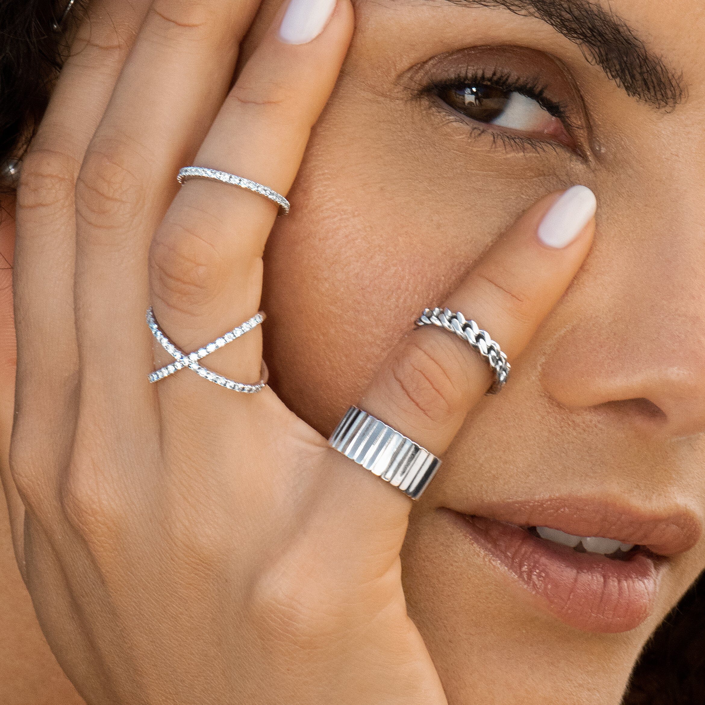 Diamond X Ring