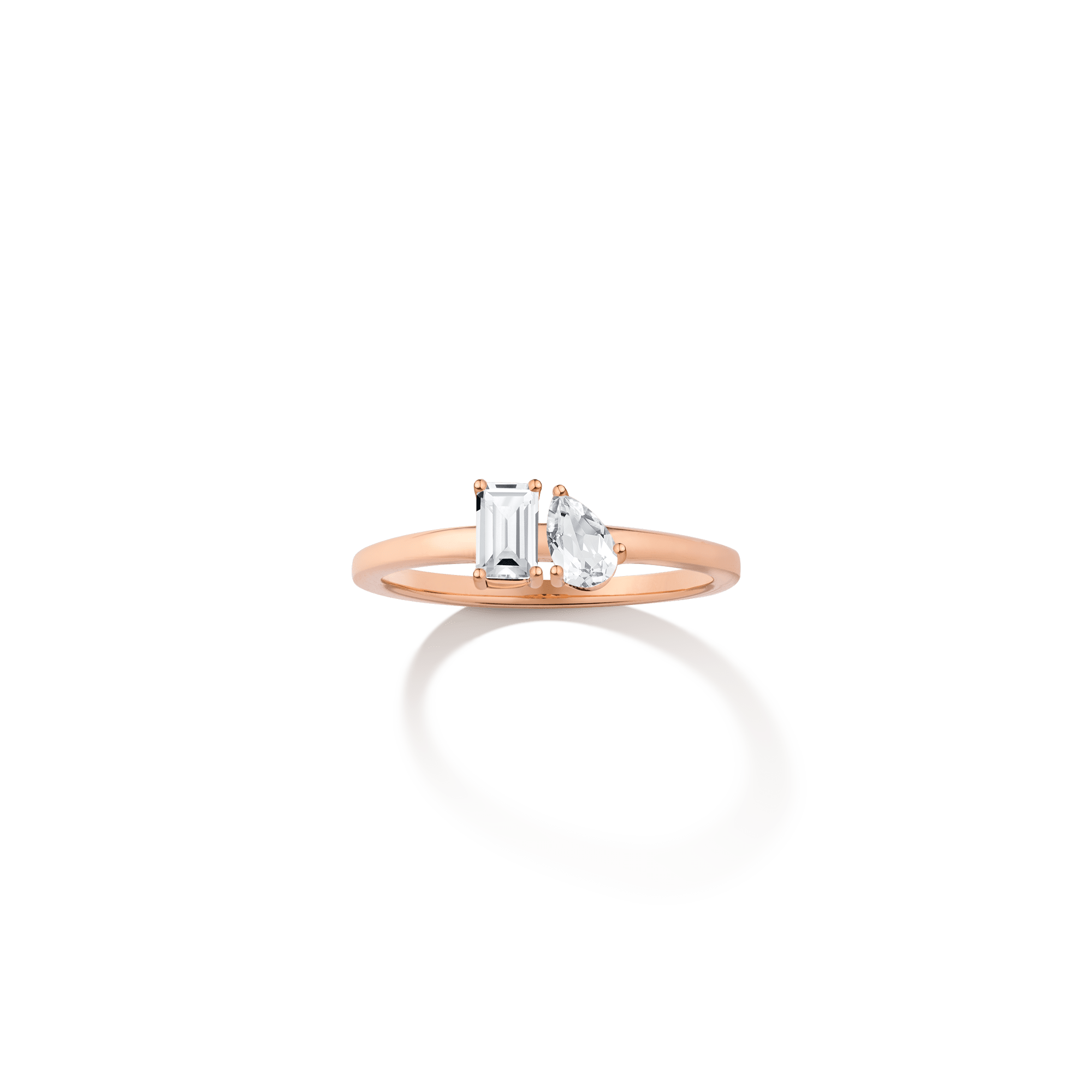 Toi et Moi Gemstone Mini Classic Ring