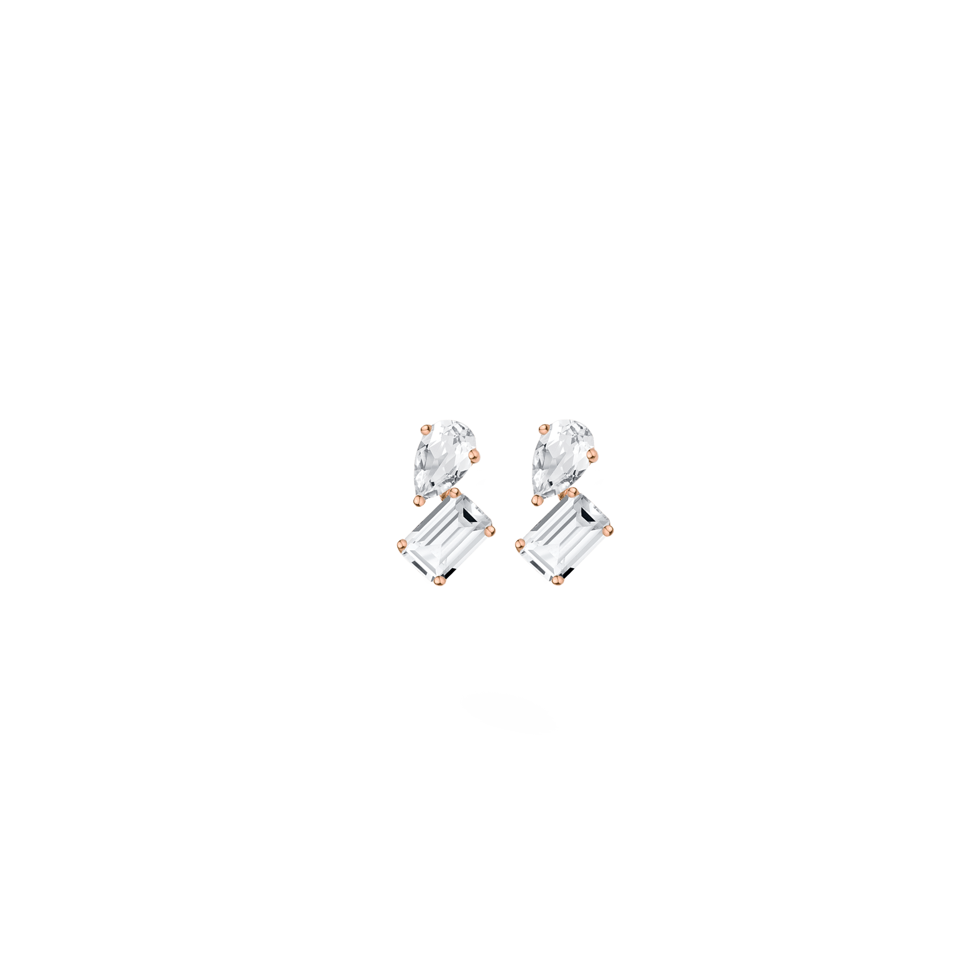 Toi et Moi Gemstone Mini Heirloom Earring