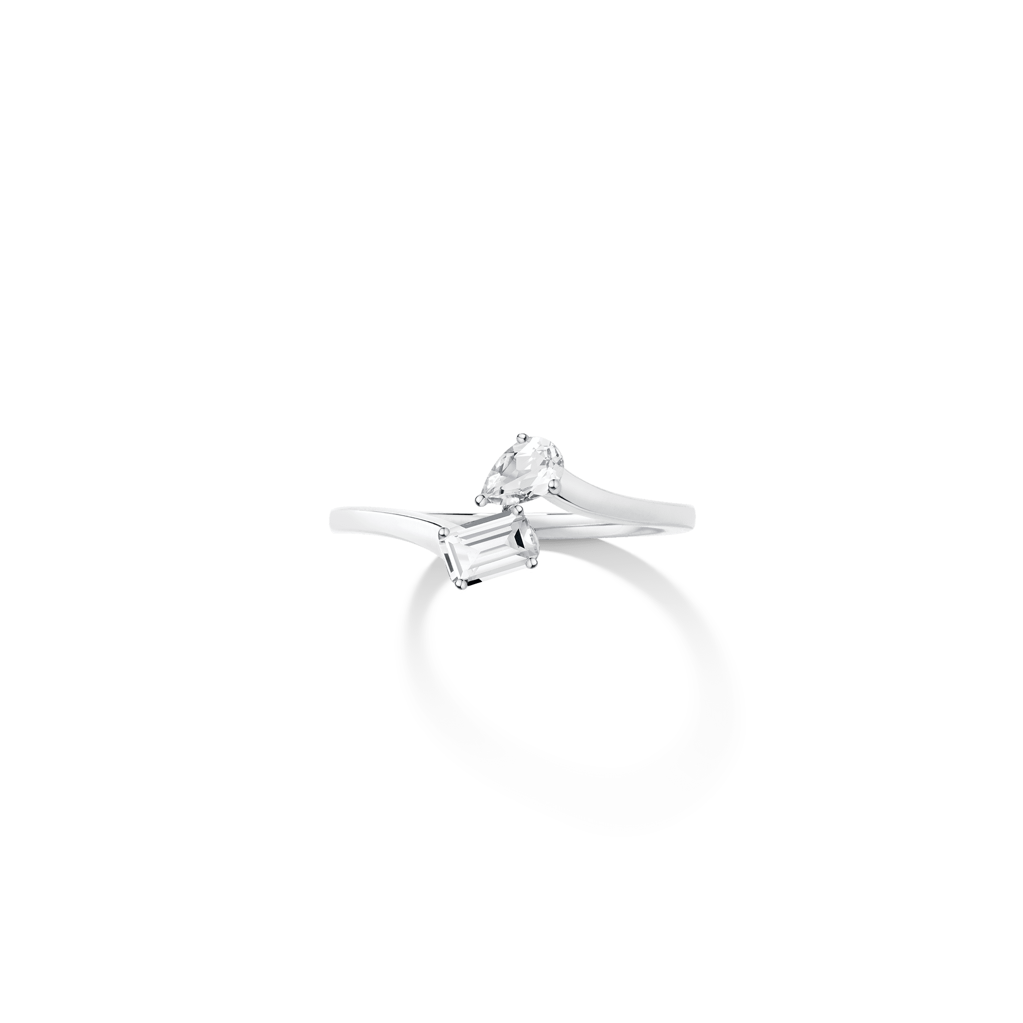 Toi et Moi Gemstone Mini Heirloom Ring