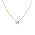 Extra Large Lab Grown Diamond Bezel Necklace
