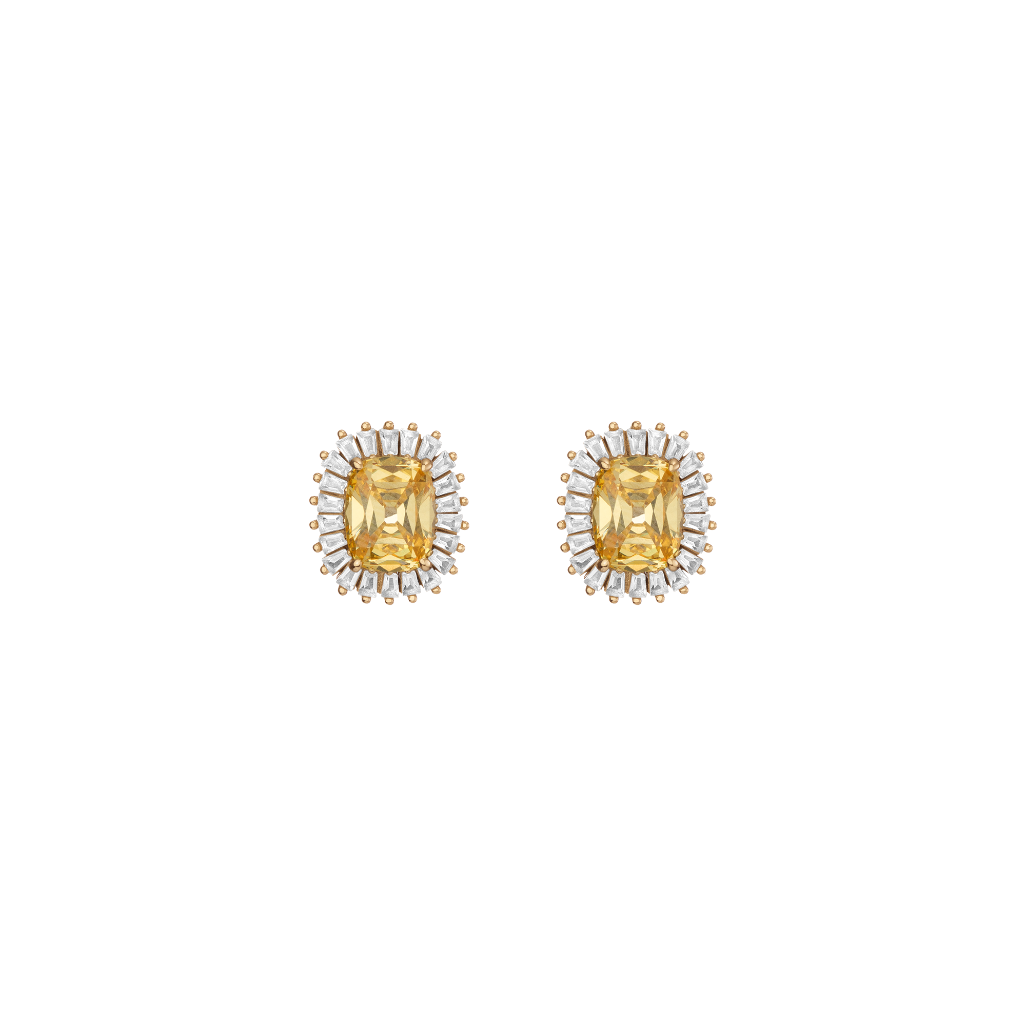 Lab Grown Yellow Canary Alexandra Earrings