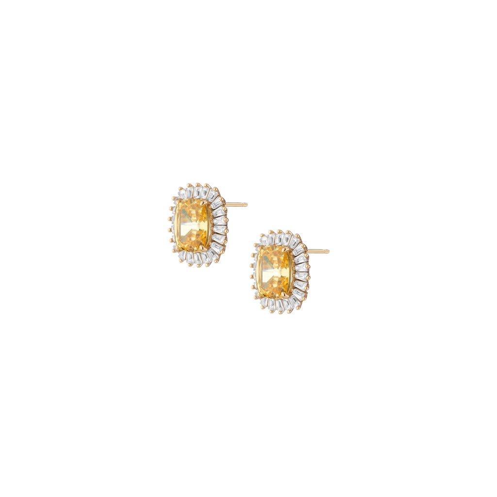 Lab Grown Yellow Canary Alexandra Earrings
