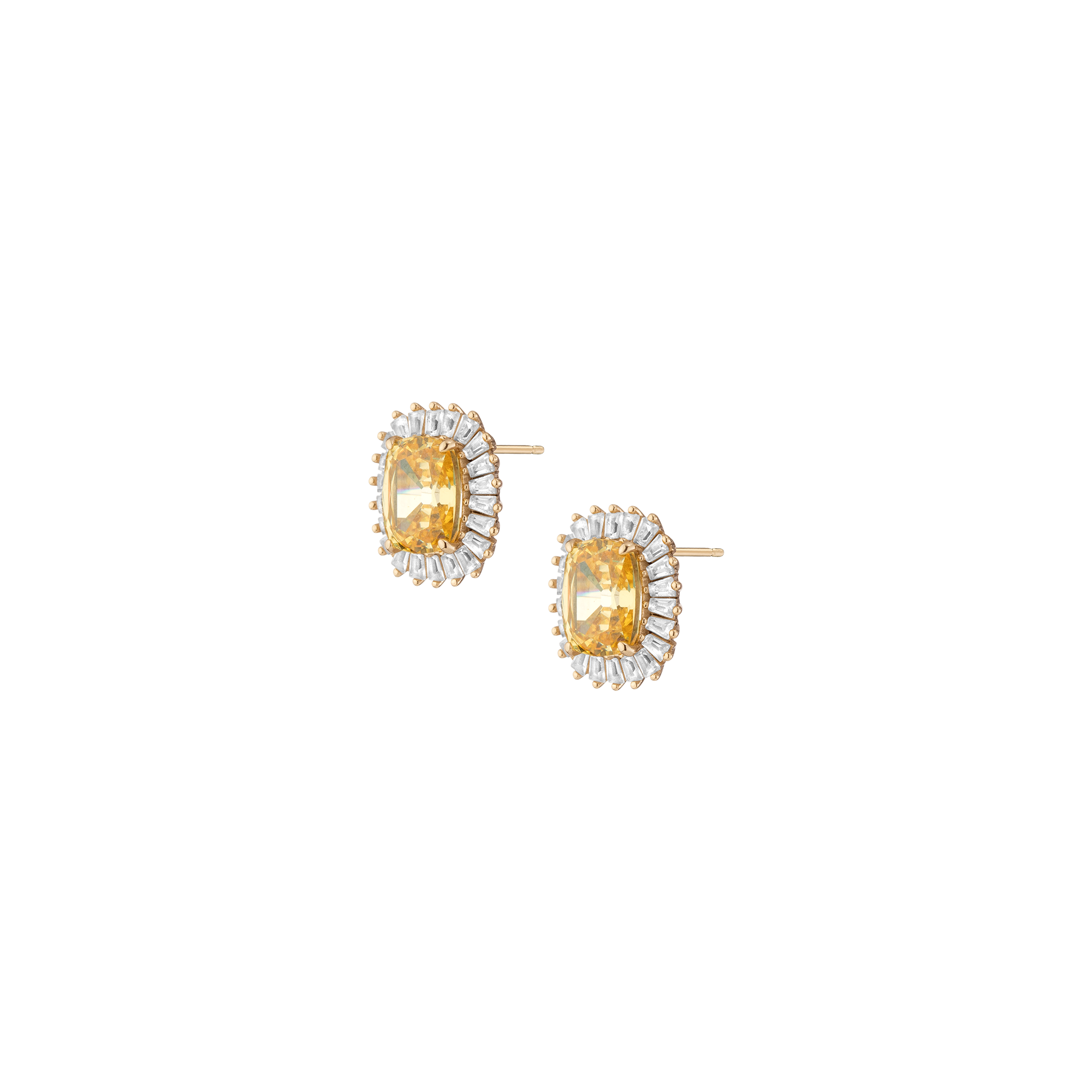 Lab Grown Yellow Canary Alexandra Earrings