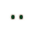 Lab Grown Green Emerald Alexandra Earrings