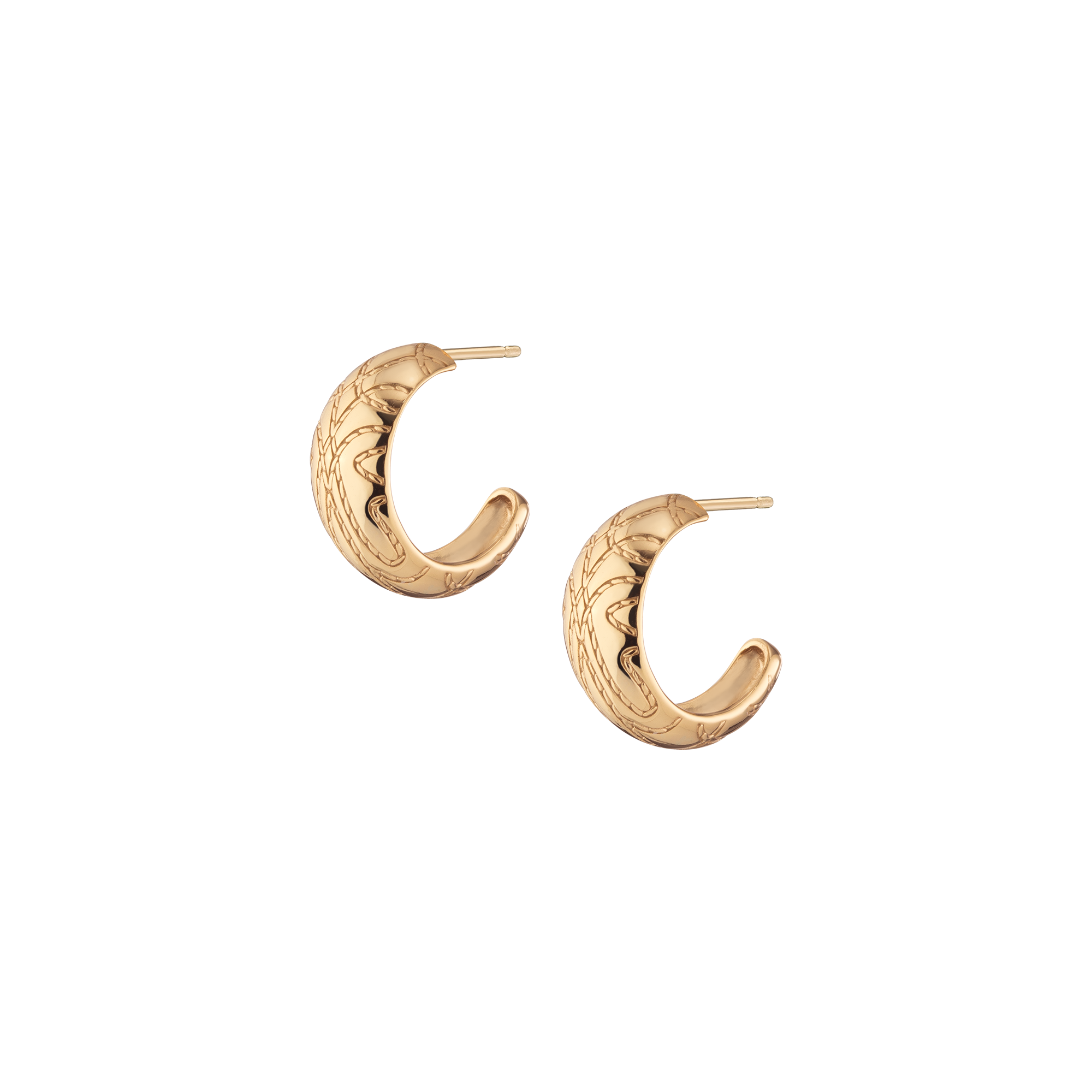 Aurate x Frye: Western Stitch Hoop Earrings