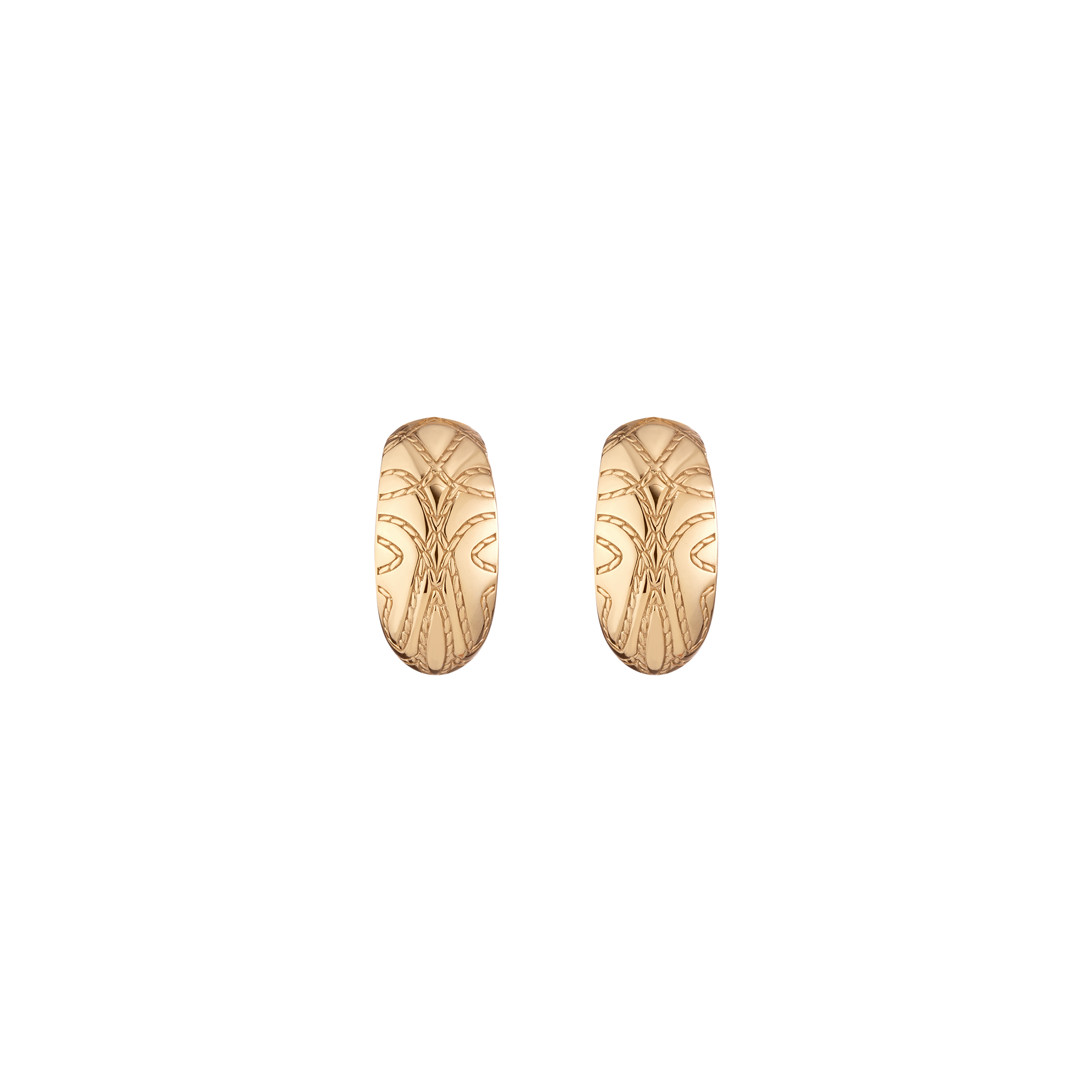 Aurate x Frye: Western Stitch Hoop Earrings