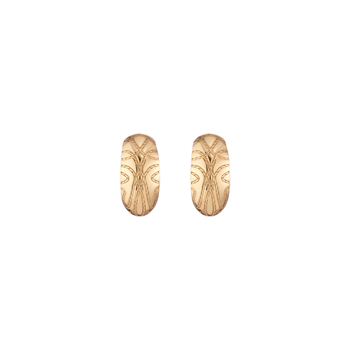 Aurate x Frye: Western Stitch Hoop Earrings