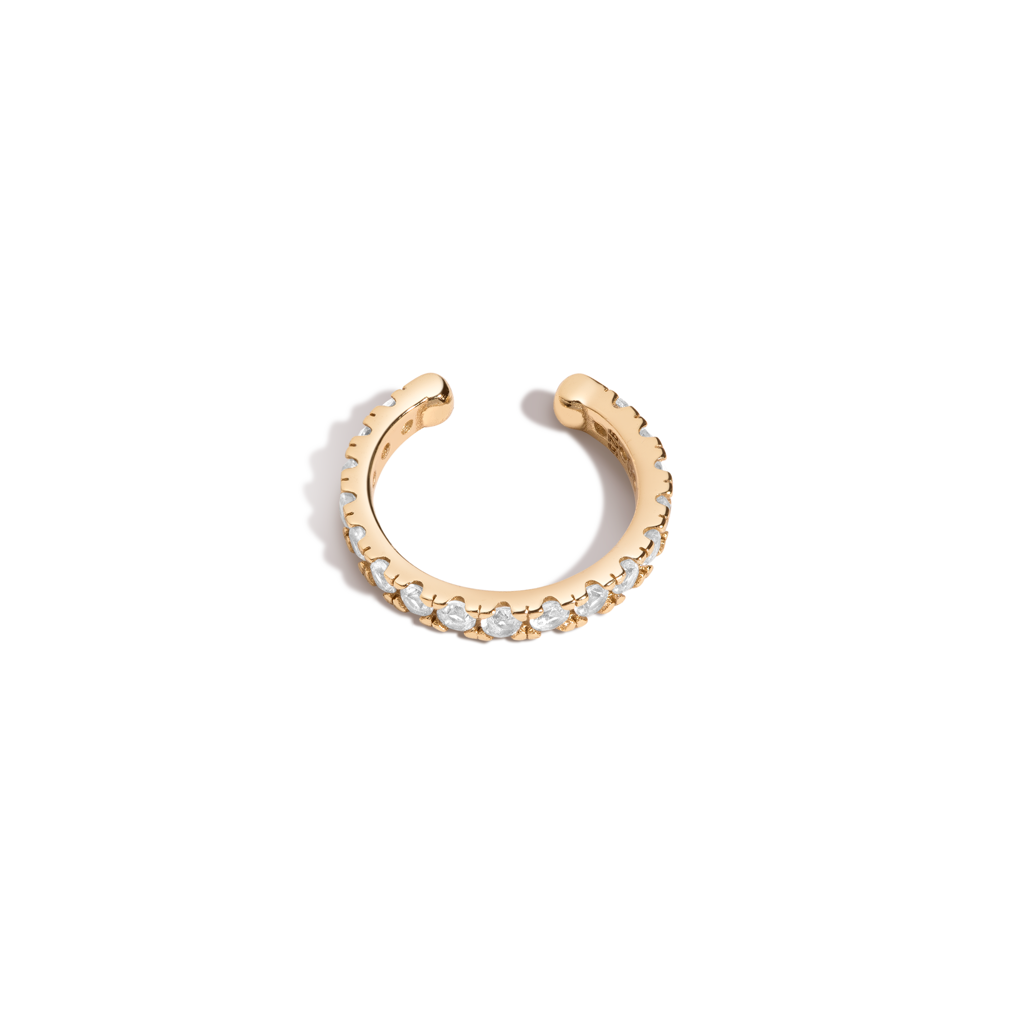 Lab Grown White Sapphire Ear Cuff