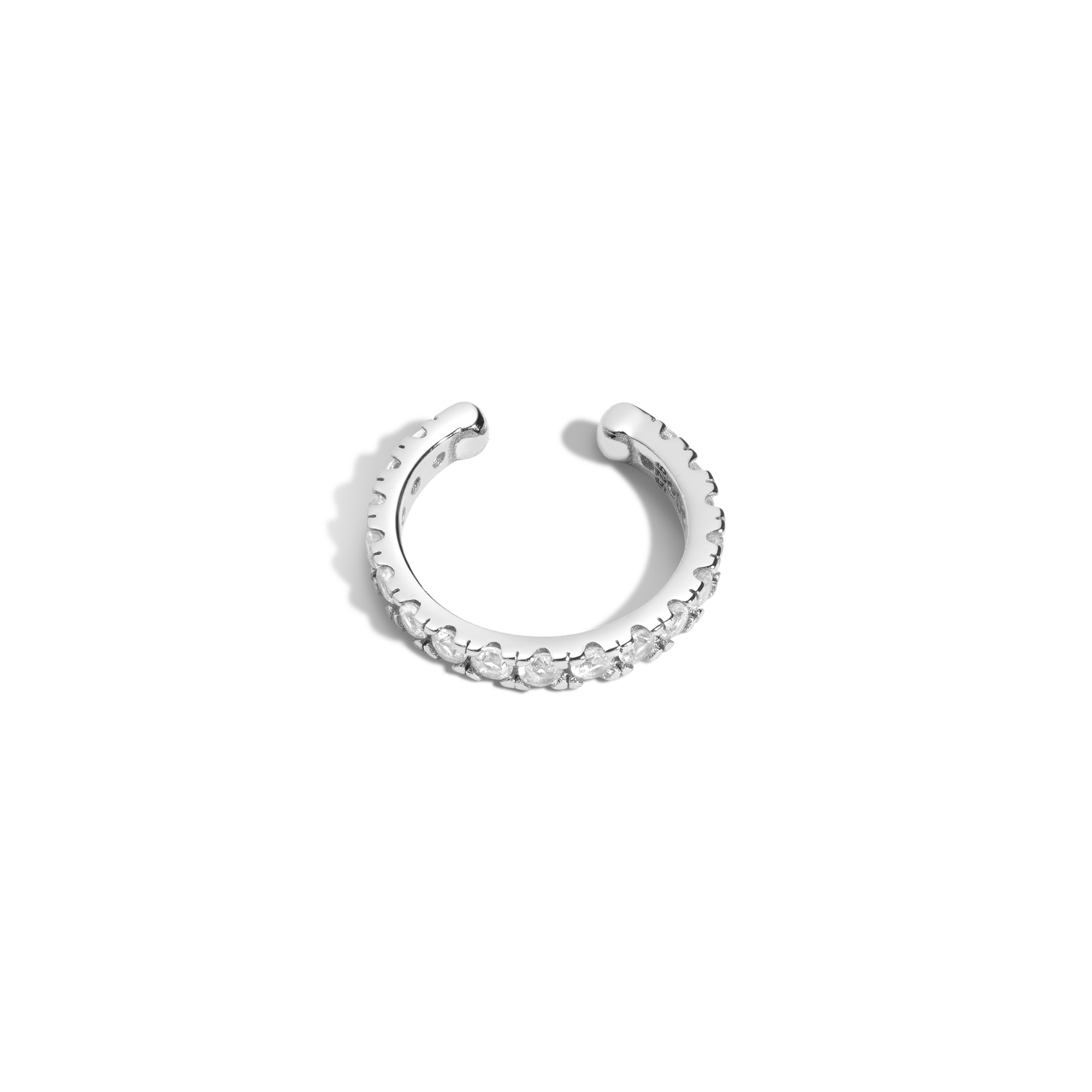 Lab Grown White Sapphire Ear Cuff