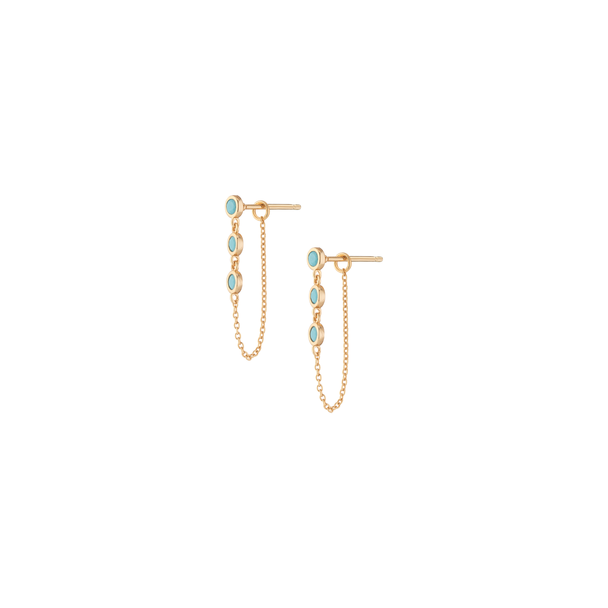 Aurate x Frye: Turquoise Station Earrings