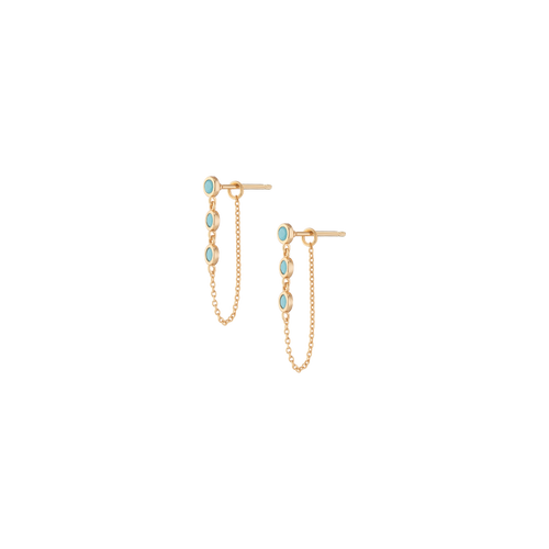 Aurate x Frye: Turquoise Station Earrings