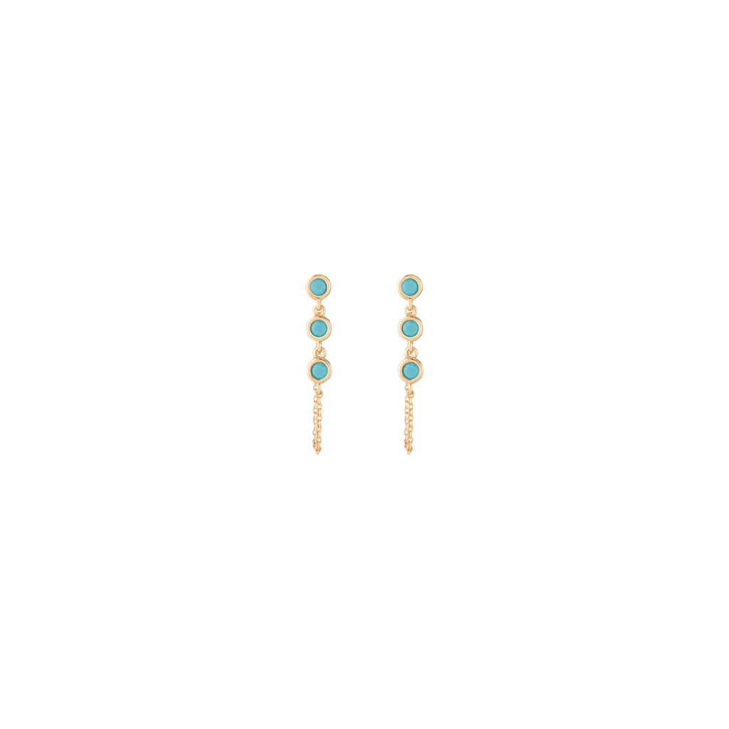 Aurate x Frye: Turquoise Station Earrings