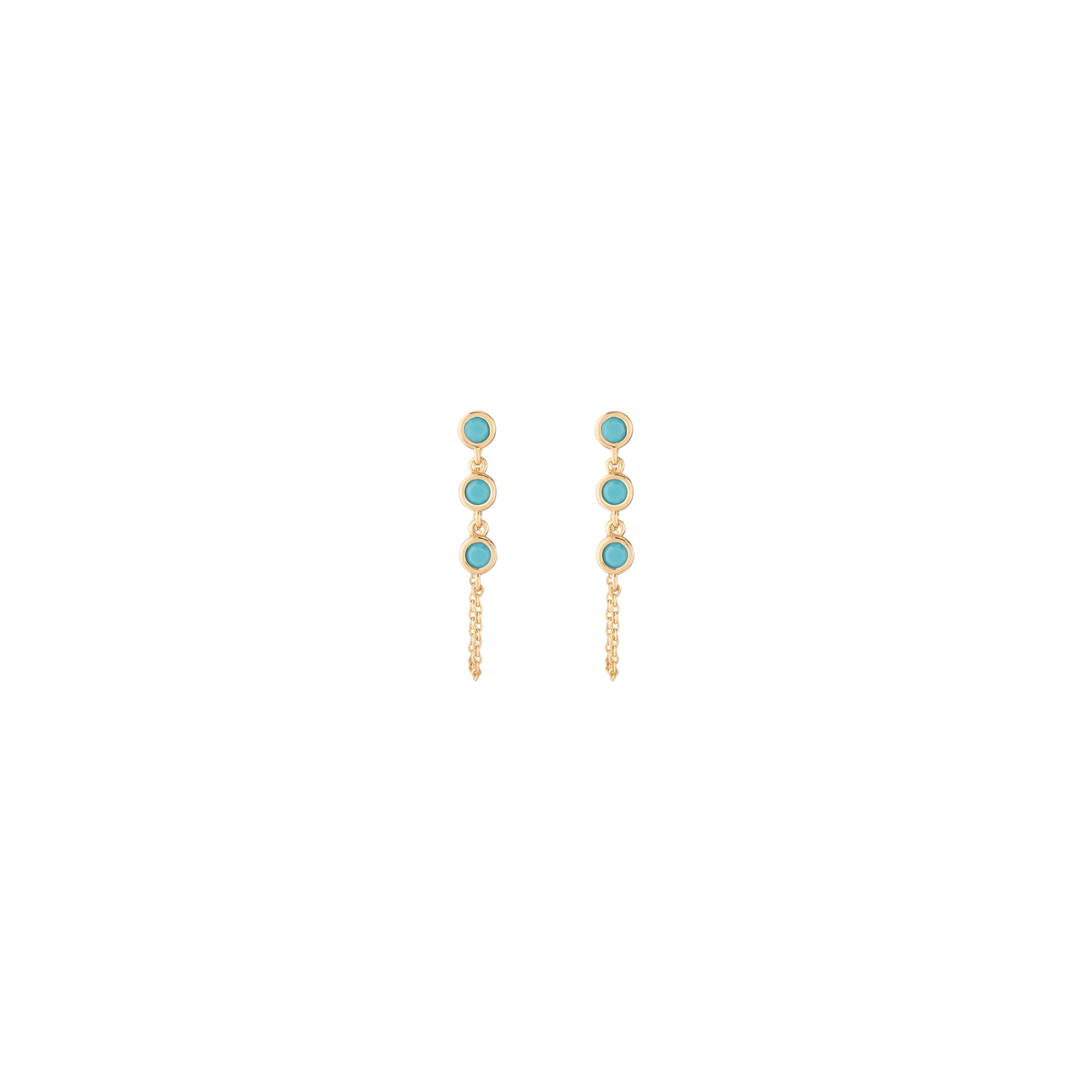 Aurate x Frye: Turquoise Station Earrings