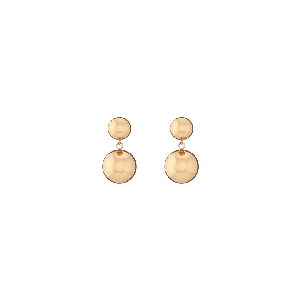 Graduated Ball Drop Earrings