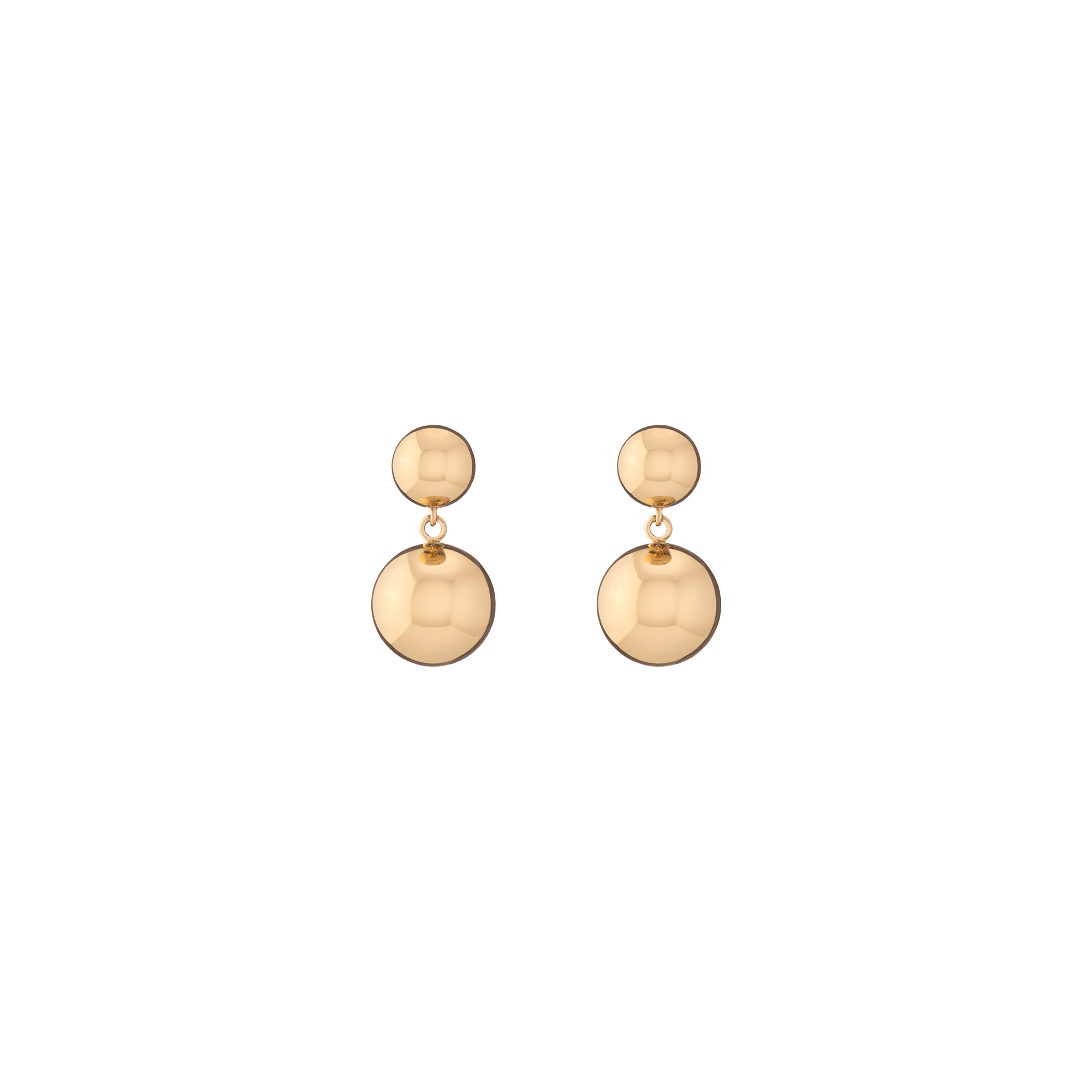 Graduated Ball Drop Earrings