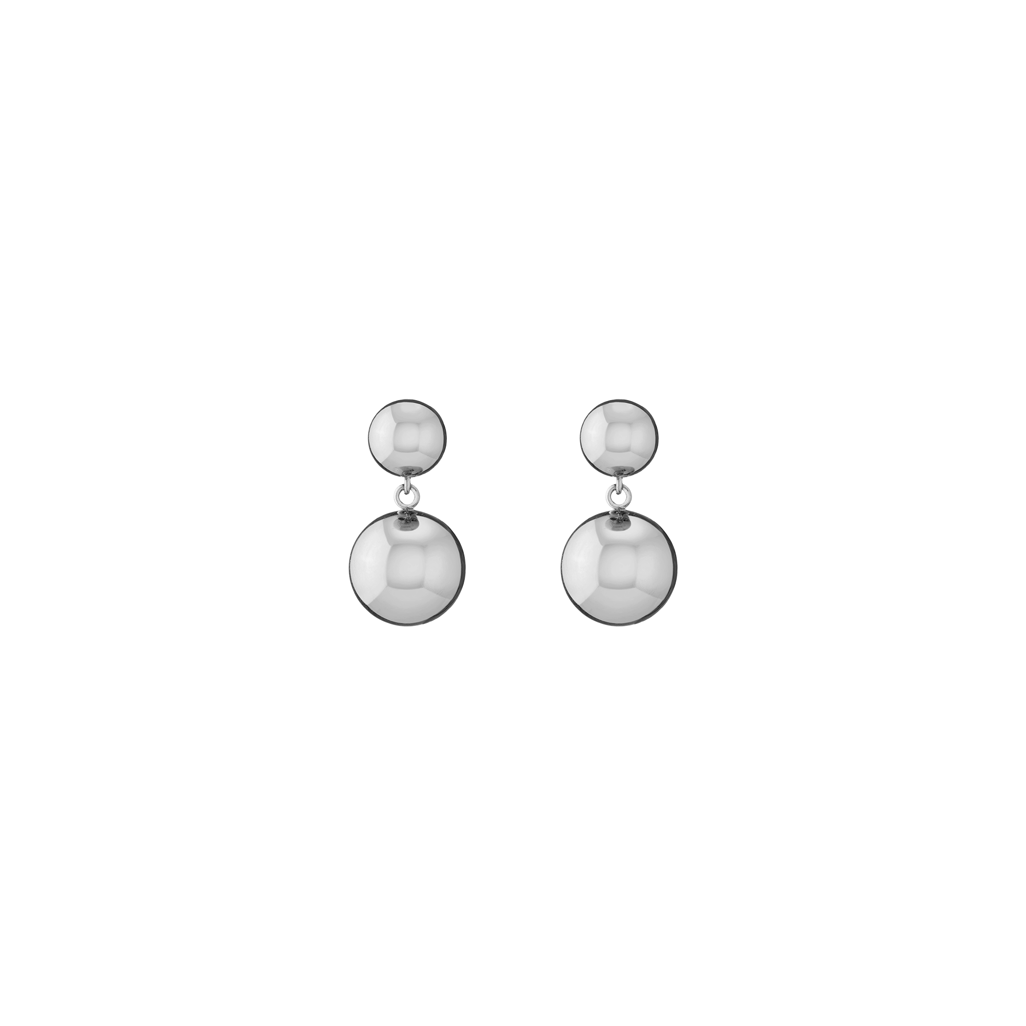 Graduated Ball Drop Earrings