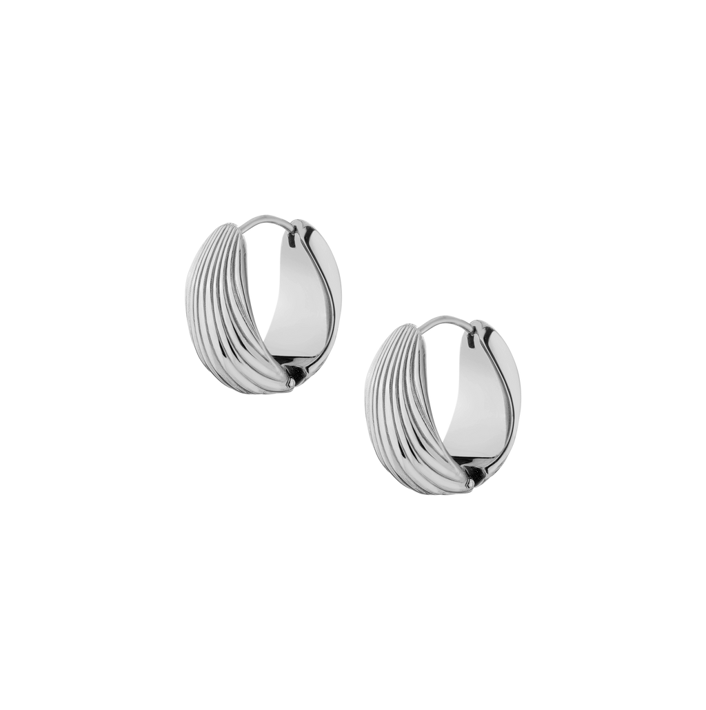 Shell Hinged Hoop Earrings