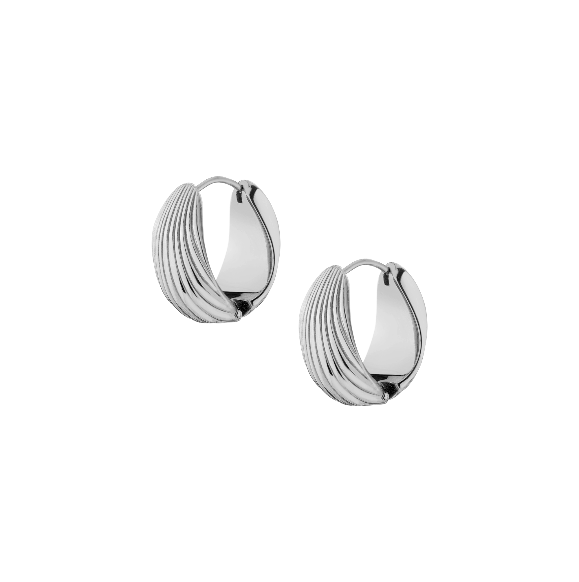 Shell Hinged Hoop Earrings