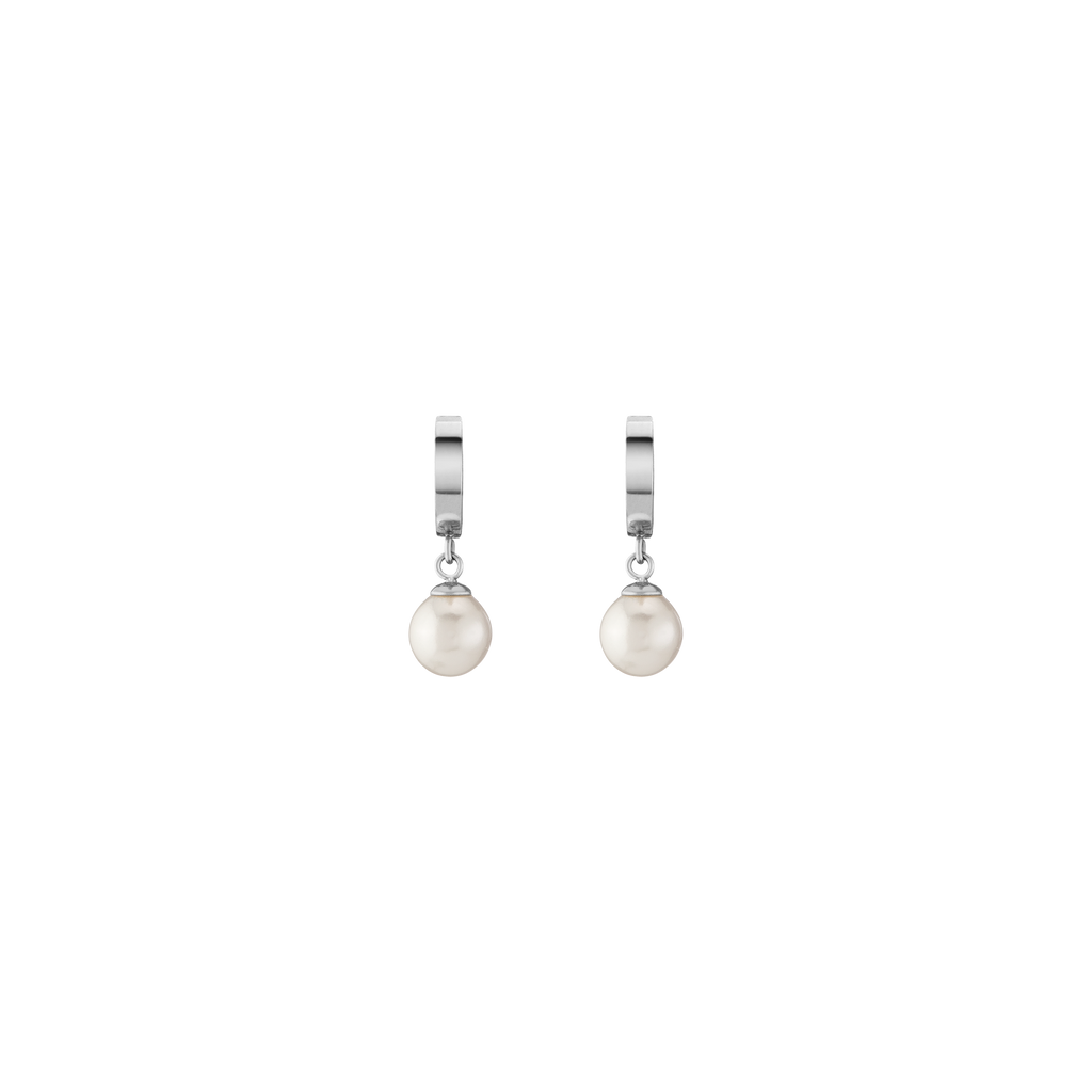 Unbreakable Pearl Huggie Earrings