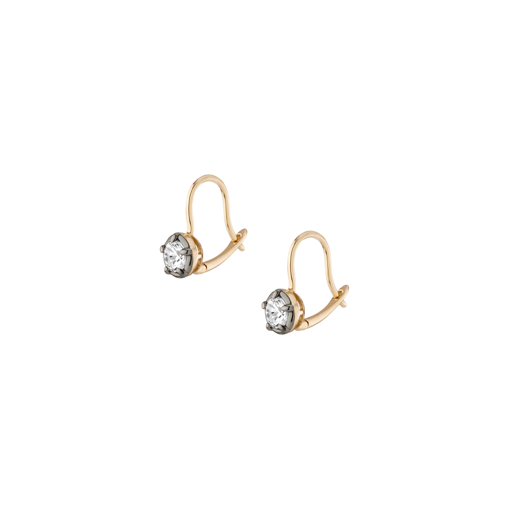 Black Rhodium Georgian Drop Earrings