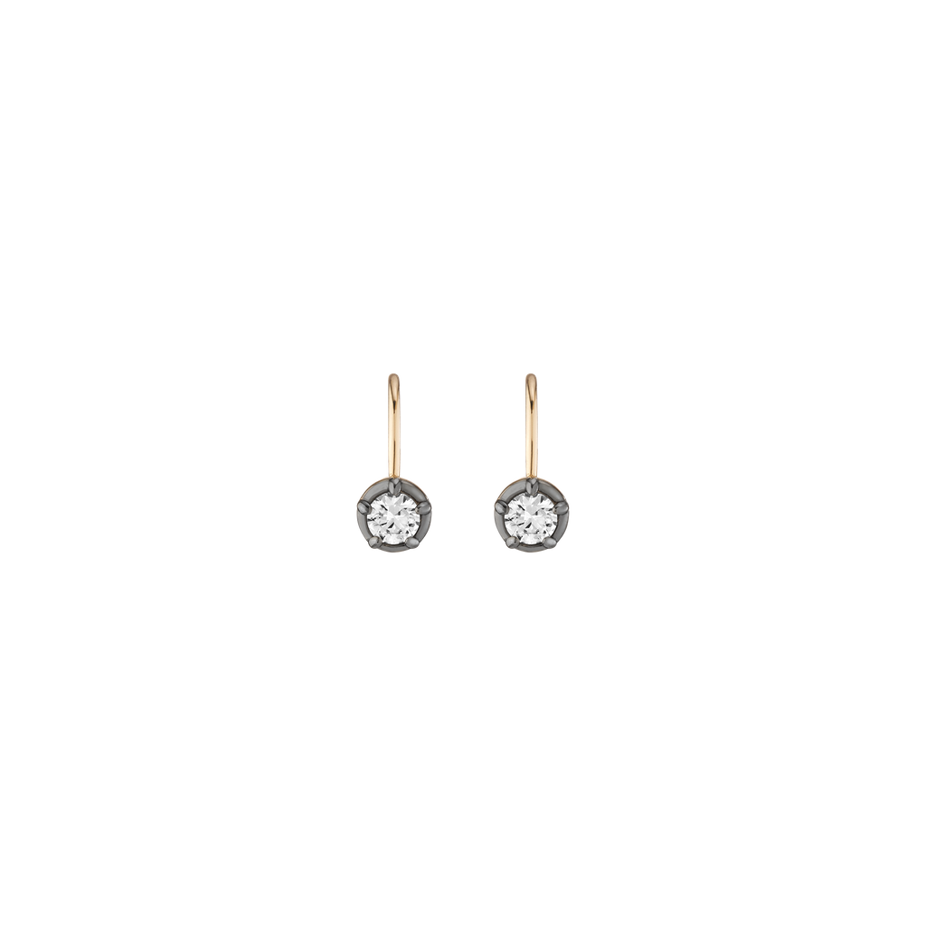 Black Rhodium Georgian Drop Earrings