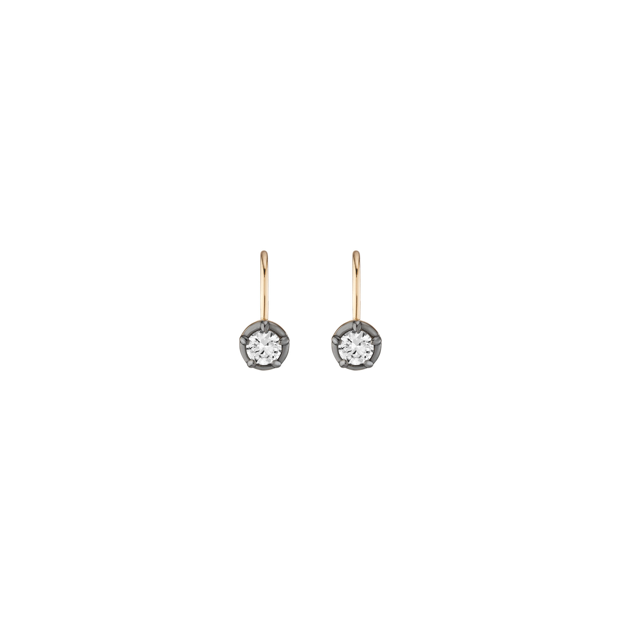 Black Rhodium Georgian Drop Earrings