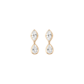 Georgian Toi et Moi Drop Earrings