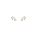 Georgian Toi et Moi Stud Earrings