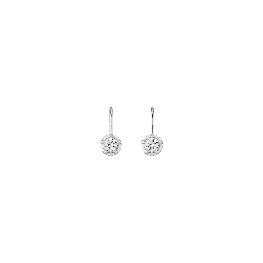 Lab Grown Diamond Georgian Drop Earrings