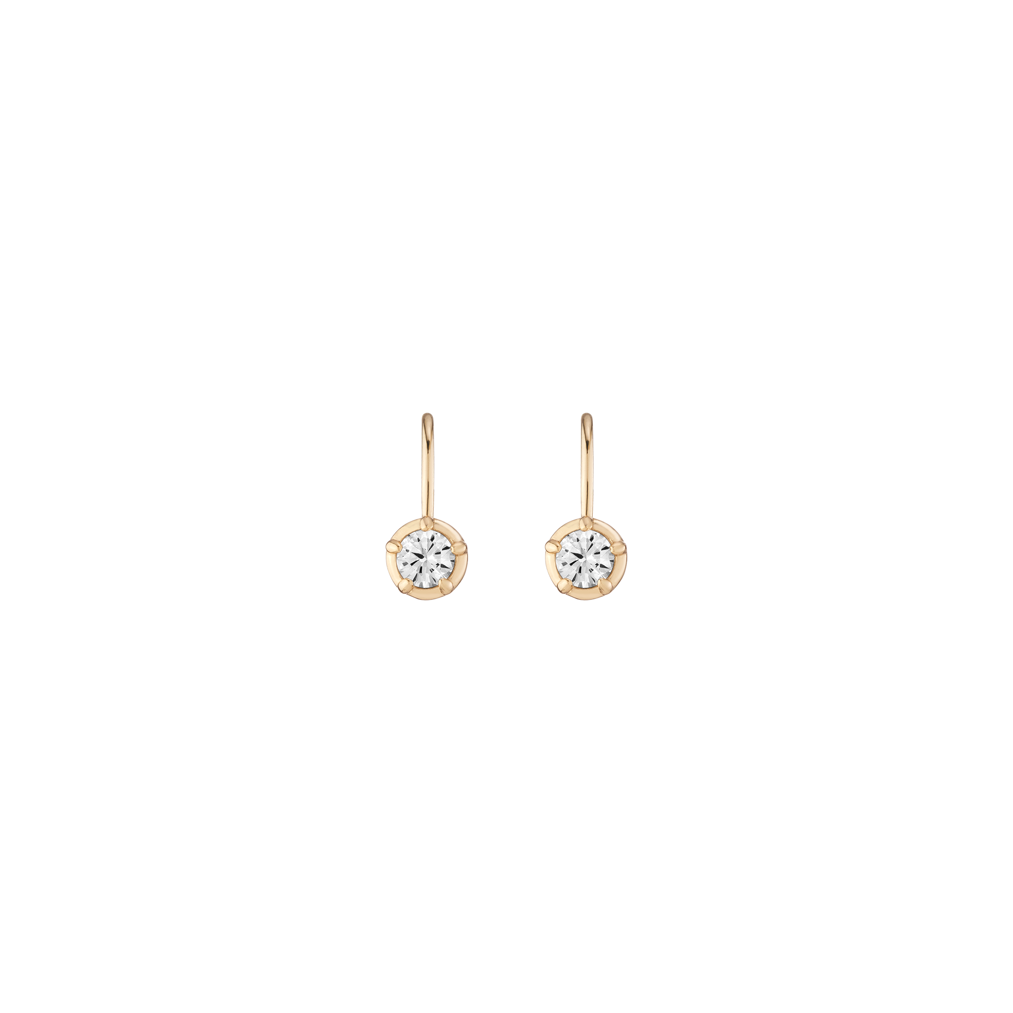 Lab Grown Diamond Georgian Drop Earrings
