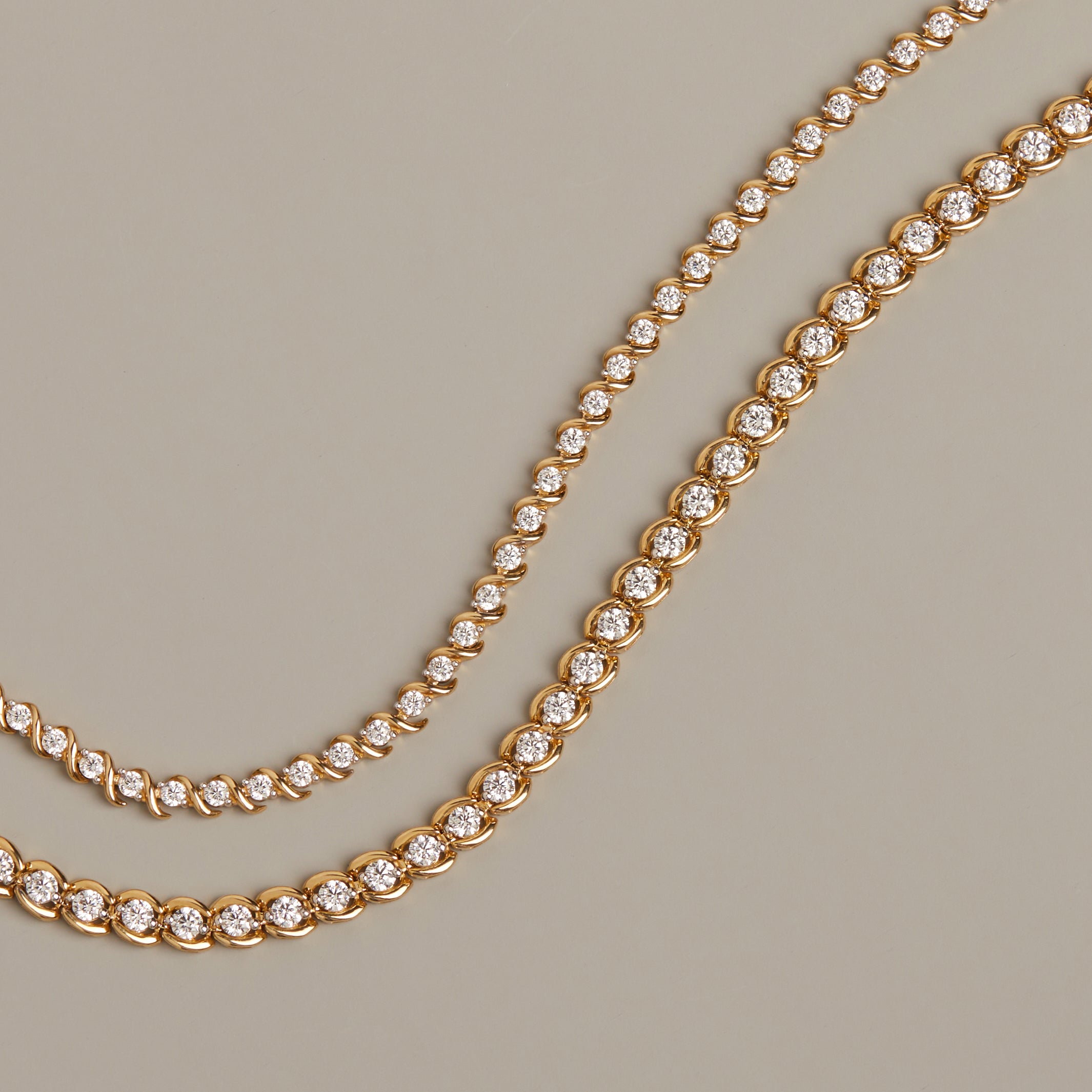 Lab Grown Diamond 'S' Estate Tennis Bracelet