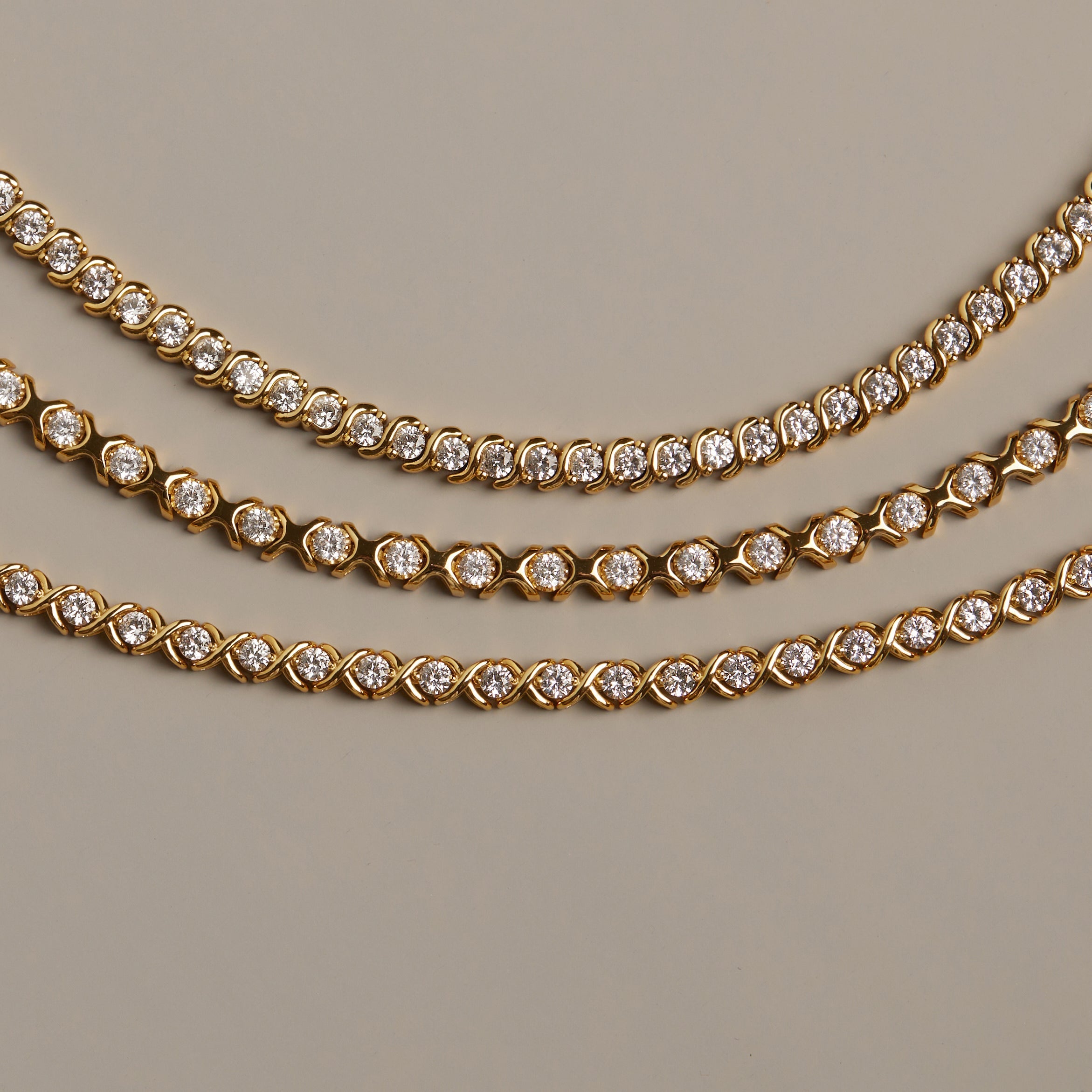 Lab Grown White Sapphire S Estate Tennis Bracelet