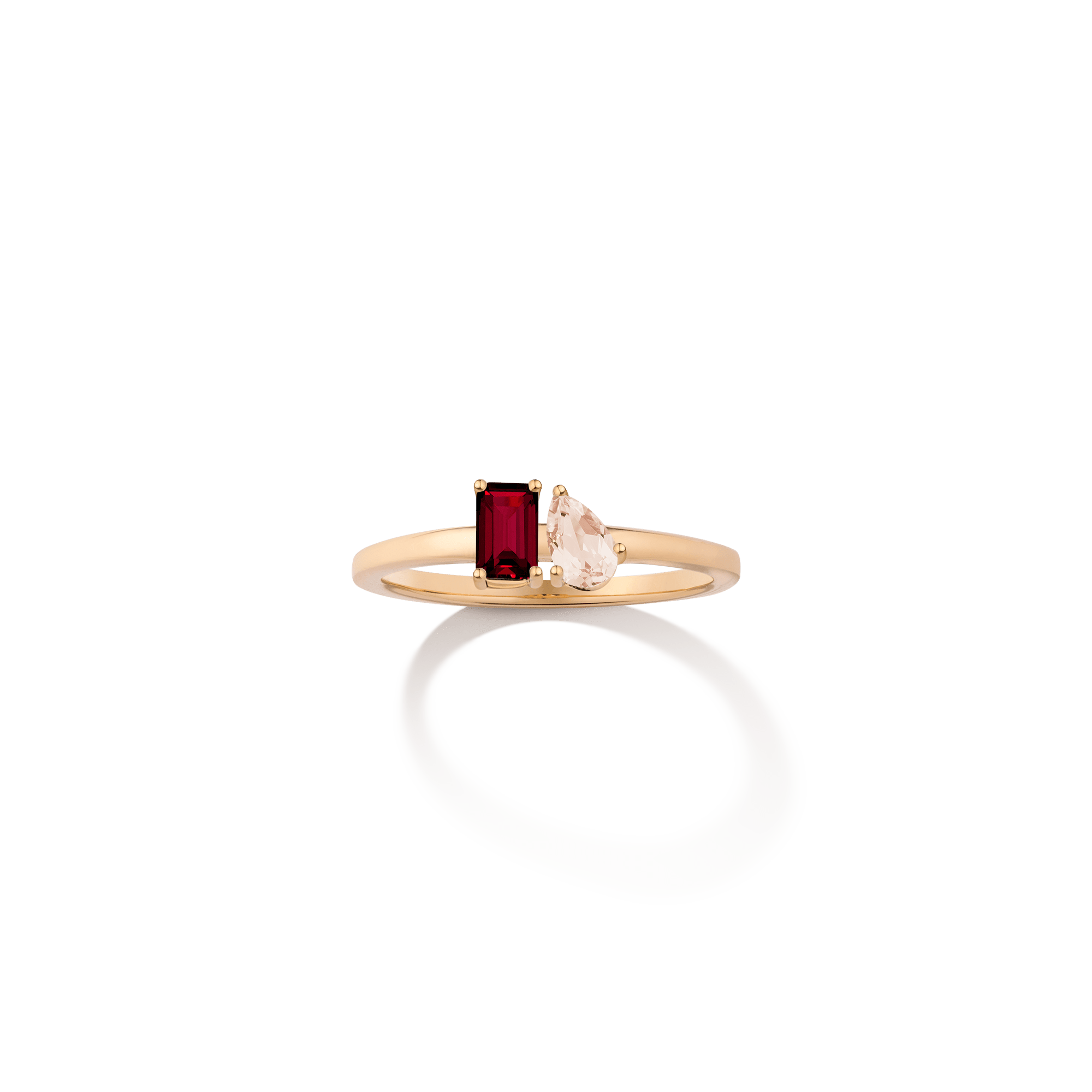 Toi et Moi Gemstone Mini Classic Ring