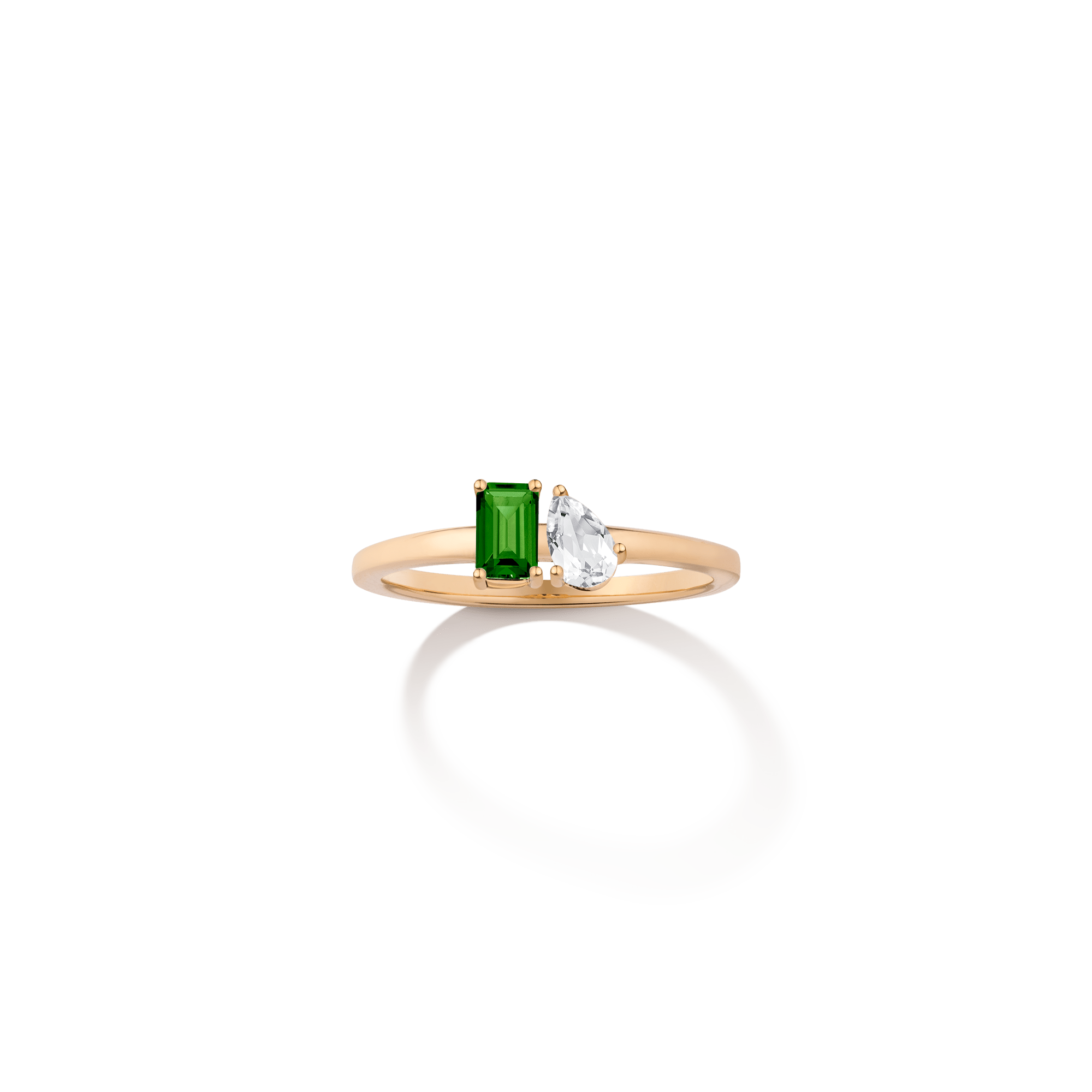 Toi et Moi Gemstone Mini Classic Ring
